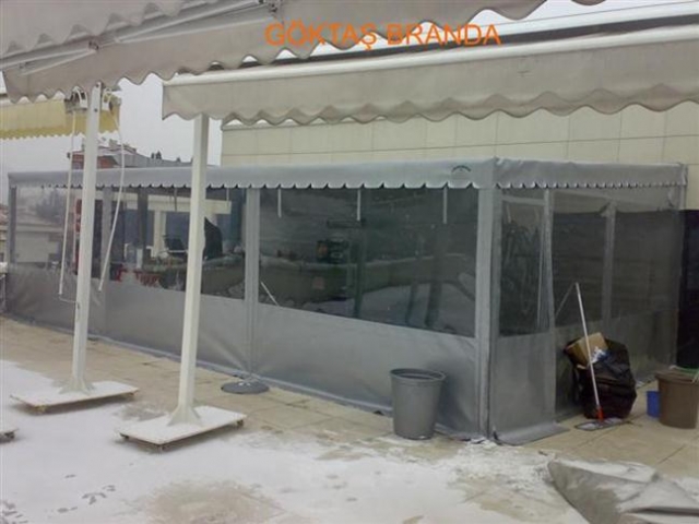 Fermuarlı Şeffaf Branda Bahçe Kapama