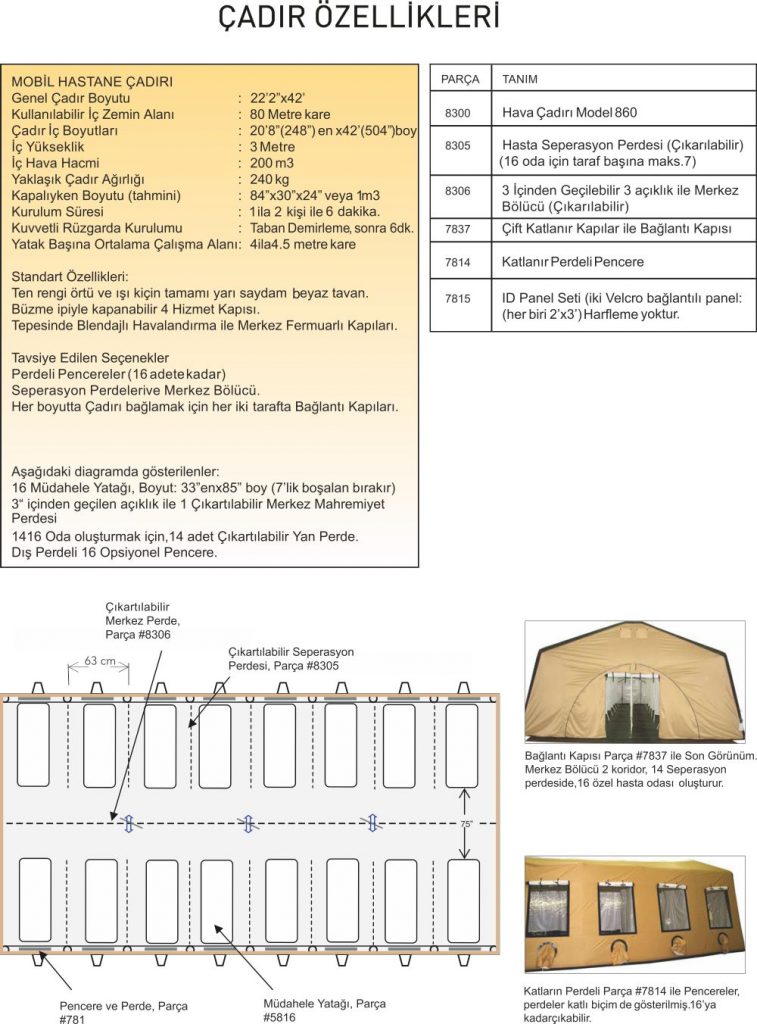 Mobil Hastane Çadırı
