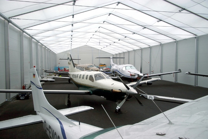 askeri uçak hangar çadırı