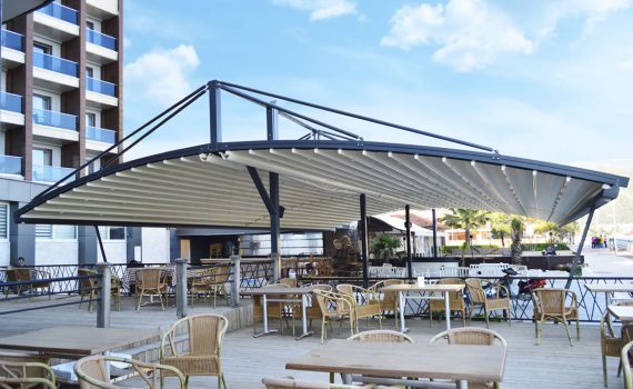 Çift Açılır Pergola Tente